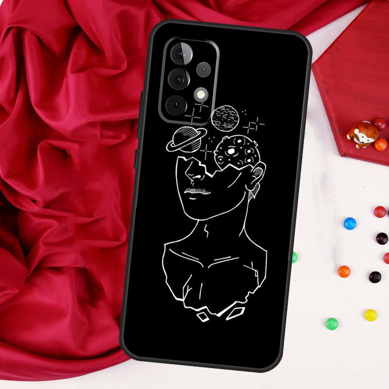 Aesthetic Space Stars Planet For Samsung Galaxy A52 A32 A22 A54 A14 A16 A26 A36 A56 A55 A35 A05 A06 A15 A53 A33 A13 Case