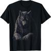 Werewolf Mythical Motif Fantasy Illustration Werewolf T-Shirt