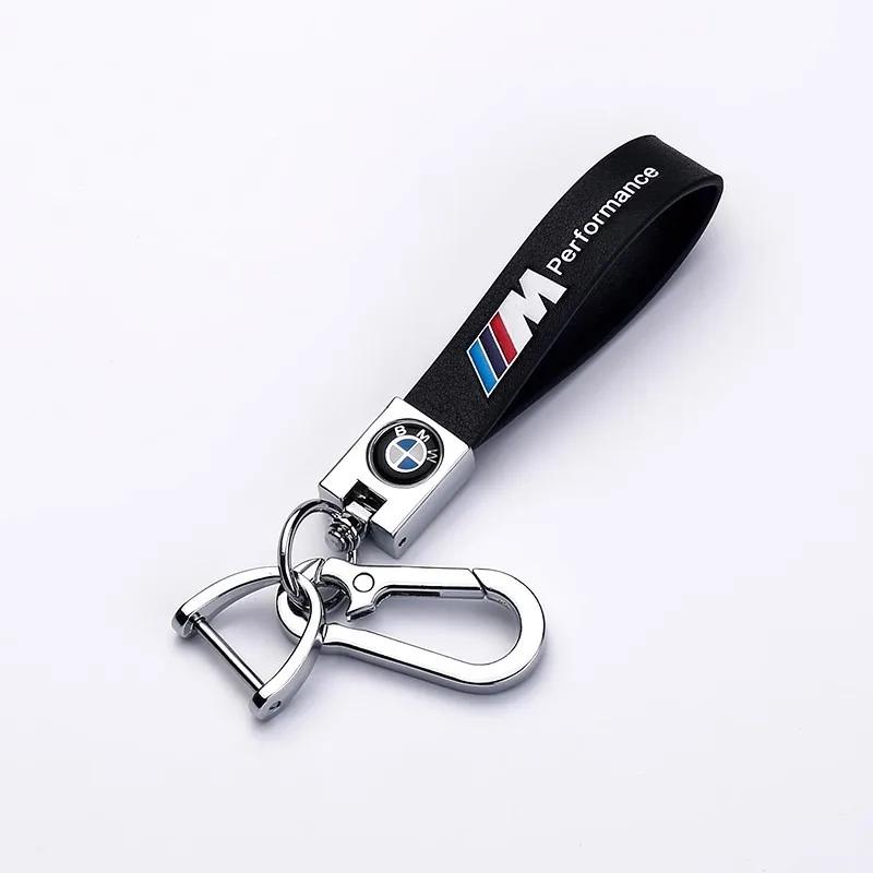 2025 Porte-clés de voiture en cuir et métal avec pendentif tressé pour BMW M Emblem X1 X2 X3 X5 X4 X6 X7 G30 G20 G32 G11 G12 F40 F30 F20