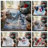 House Entrance Carpet Home Door Mat Living Room Bath Foot Bathroom Non-slip Water Absorption Rugs Bath Merry Christmas Winter