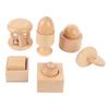 Wooden Baby Hand Rattle Set Fine Motor Toys Baby Shape Matching Cognitive Toys for Children