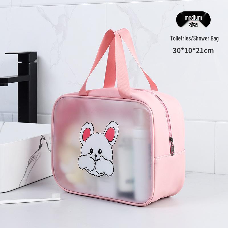 Borsa da Toilette e Trucco Portatile di Grande Capacità per Esterno, Spiaggia, Yoga e Fitness con Separazione Umido-Secco