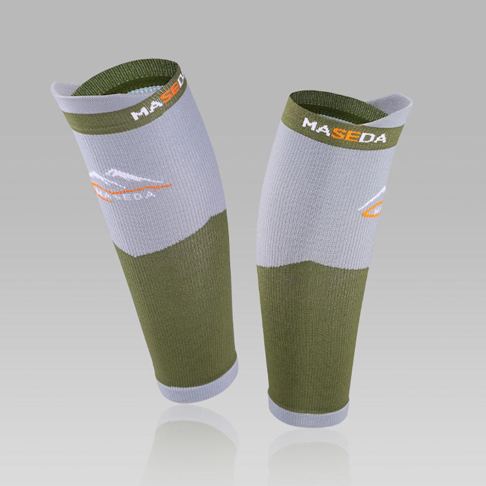 Gobygo 1Pair Athletic Compression Shin Guards Outdoor Riding Stretch Calf Protectors Breathable Compression Calf Socks Men Women