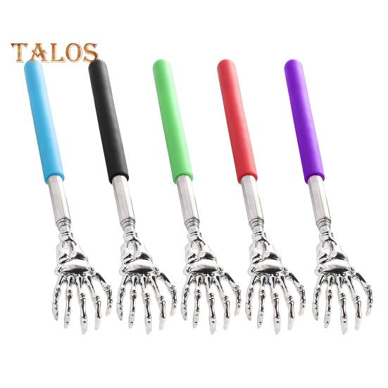 5Pcs Extendable Back Scratcher Heavy Duty Stainless Steel Portable Hard-to-Reach Areas Telescopic Back Scratcher Massager Tools