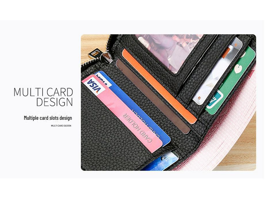 2023 Men's RFID Leather Wallet - Short, Anti-Theft, Cowhide Card Holder, Driver's License Wallet