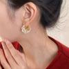 Fashionable and Luxurious Temperament, Imitation Pearl Irregular Hanging Earrings, Suitable for Women's Daily Party