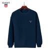 Gant Men's and Women's Autumn and Winter Embroidered Round Neck Pullover, Casual Sports Running Pullover