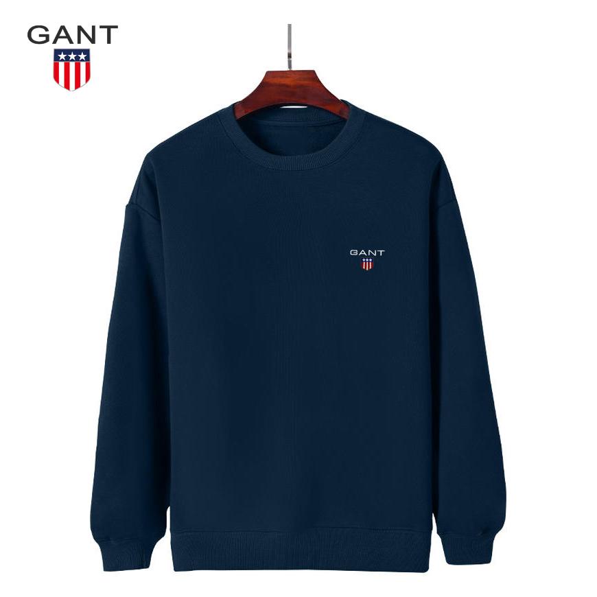 Gant Men's and Women's Autumn and Winter Embroidered Round Neck Pullover, Casual Sports Running Pullover