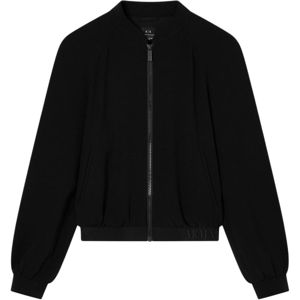 Armani Exchange Jednolity kolor Raglan Długi rękaw Kurtka na zamek Damskie kurtki XW001029-AF10872-UC001