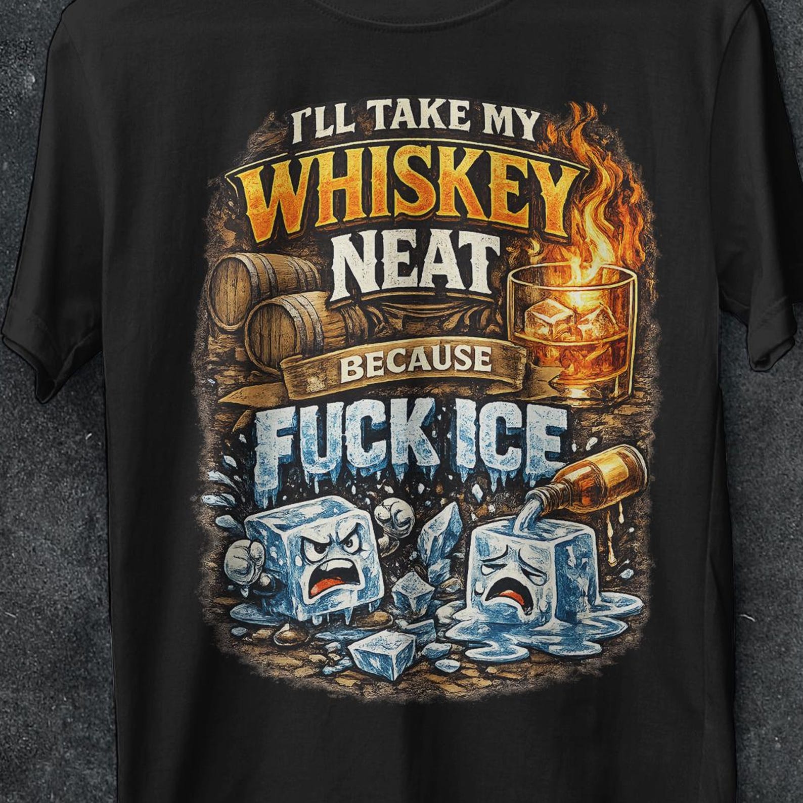 Whiskey Neat FCK ICE, Pro-Immigrant shirt, Drink my whiskey neat, anti ice, Abolish Ice, pro Immigrant shirt, gift for him, leftist shirt 2XL