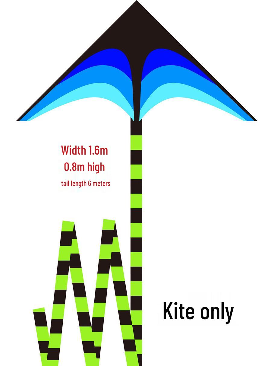 

Кайт «Длинный хвост» для интернет-знаменитостей для детей и взрослых - Легко летающий, трехцветный дизайн «Прерия»