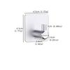 1PC Adhesive Wall Hooks Bathroom Robe Hook Wall Hanger for Clothes Hat Coat Handbag Metal Kitchen Rack Bath Accessories