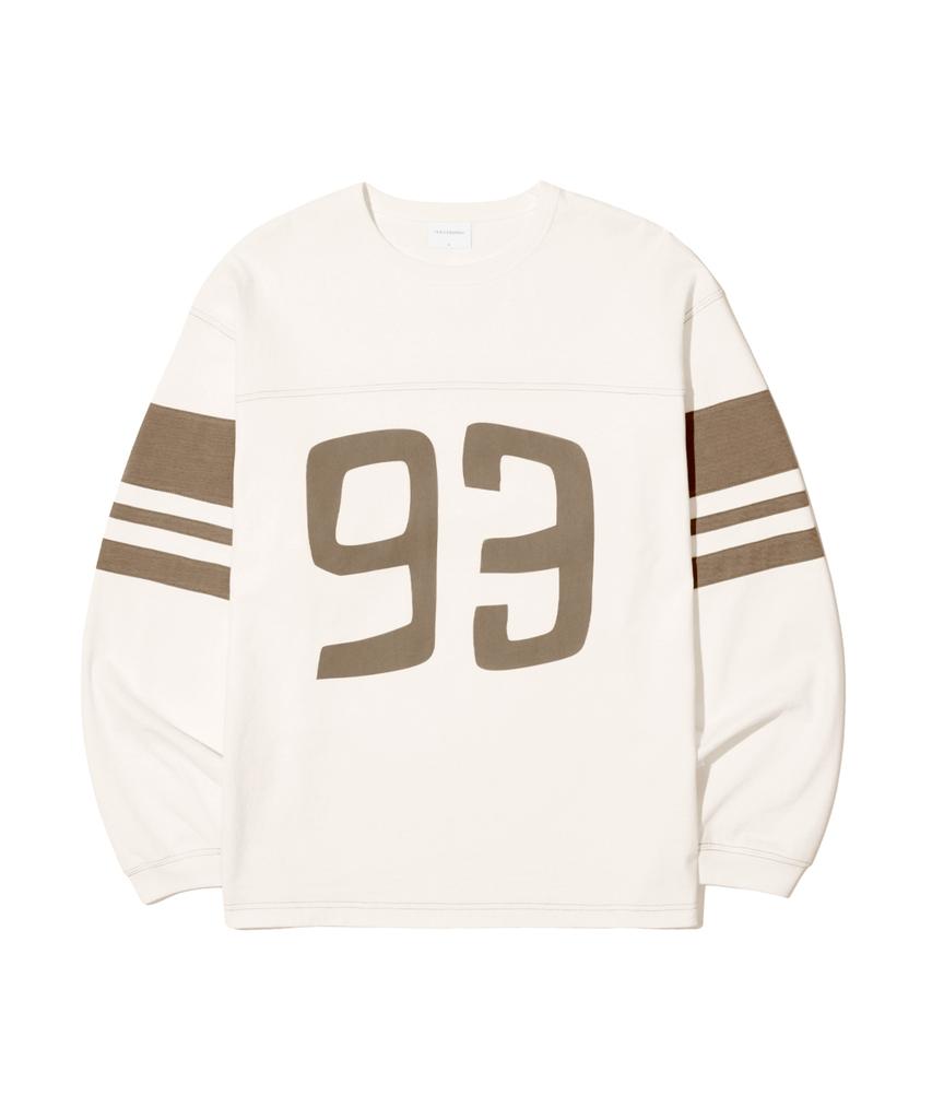 1993STUDIO 93 Logo Rugby Long Sleeve_Ivory