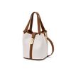 DakS Ivory Cowhide ContraSt CanvaS Tote Bag S Dcba6e194iv