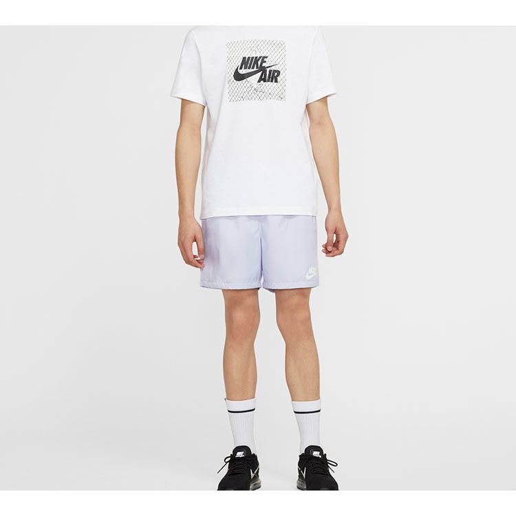 Nike Sportswear Woven Breathable Shorts Men Bottoms Light-Purple AT5289-508