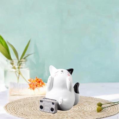Figura de Gato Suministros para Fiesta de Animales Manualidades Resina Decoración del Hogar Juguete Coleccionable Mini Acción