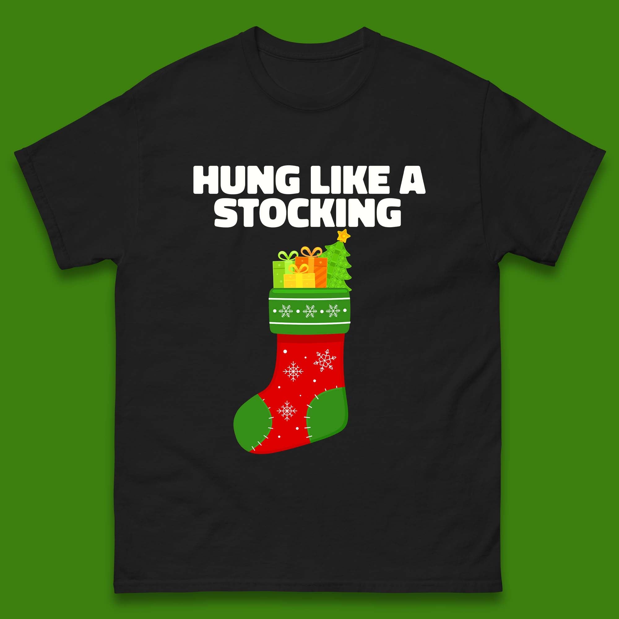 Christmas Stocking Mens T-Shirt Womens Tops Tees 4XL