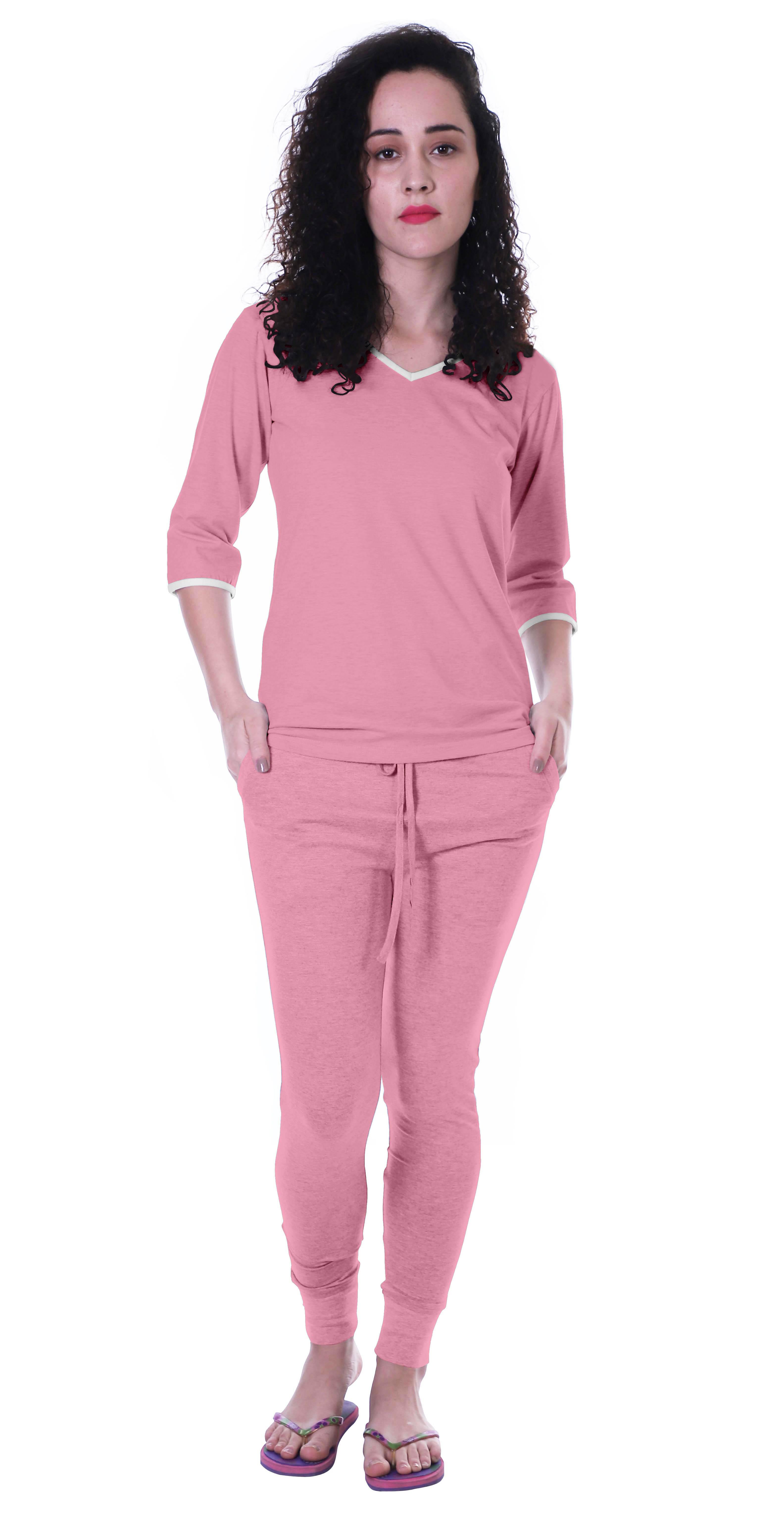 

Жіноча однотонна нічна білизна Moomaya з піжамним бавовняним одягом для сну, 2 шт XS троянди рожеві кольору