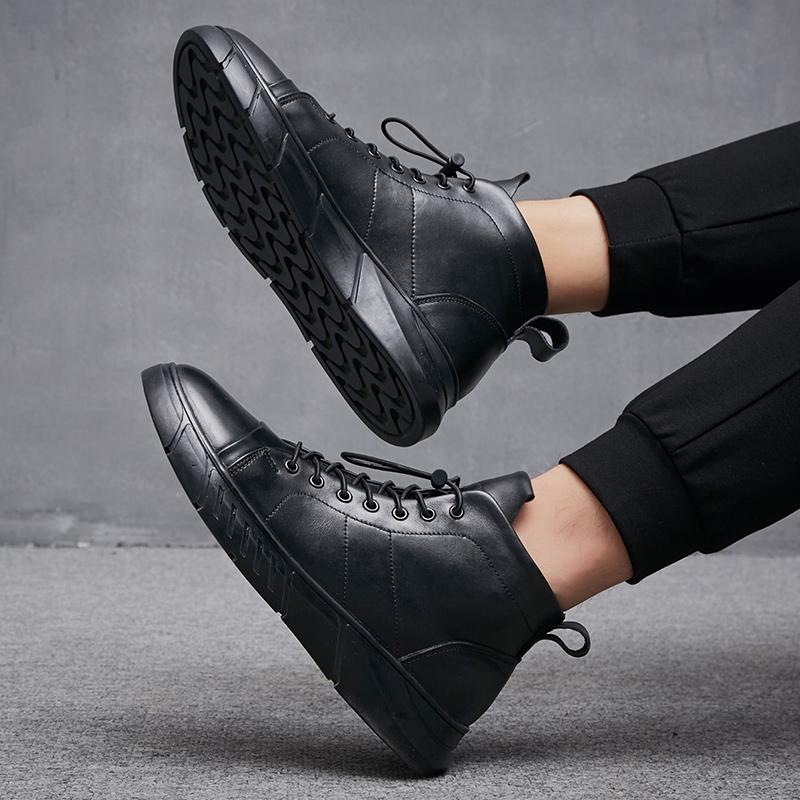 Winter Men Boots Plush Super Warm Snow Boots for Men Sneakers Men Ankle Boots lace up Outdoor Shoes men Botas Hombre big size 48