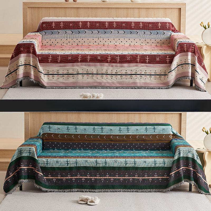 

Полотенце для дивана Полностью закрытый Чехол для дивана в стиле Инс Универсальный чехол Высокий уровень Четыре сезона Универсальный Защита от царапин Подушка для дивана Нескользящее полотенце 90*90cm