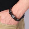 Titanium Steel Men's Multicolor Leather Bracelet