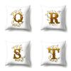 Polyester Pillow Case Car Decoration Home 26 English Letters Printed Car Waist Cushion Pillow Case