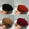 Beret autumn and winter hat women's foreign style fashionable literary and retro big head circumference versatile face small painter hat