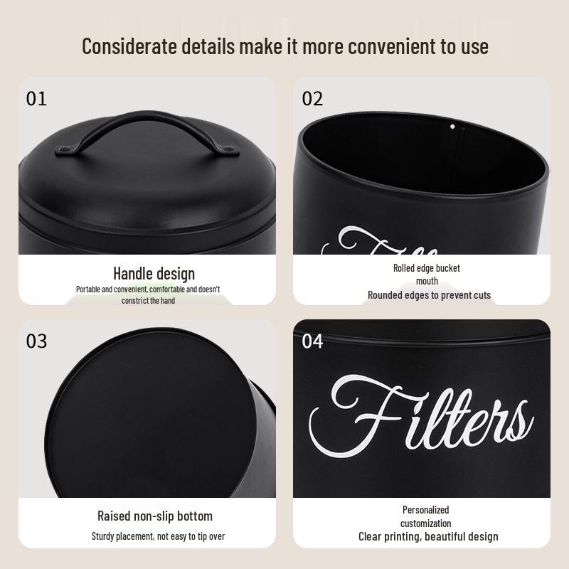 Cross-border Coffee Filter Paper Holder & Laundry Pod Storage Box