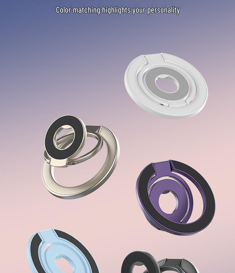 Magnetic Double-Sided Rotating Phone Stand & Finger Ring Holder