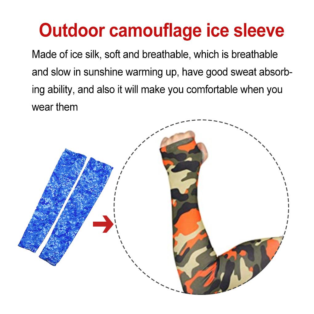 Arm Sleeves UV Protection Comfortable Breathable 1 Pair Non-skid Cooling Long Sleeves Anti-Slip Practical Accessories Good Gifts