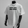 T-shirt Stampata da Uomo in Puro Cotone a Maniche Corte Marca Trendy T-shirt Versatile Girocollo da Uomo e Donna Trendy Uomo