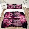 Sakura'S Power Printed 3pcs Bedding Set Soft Microfiber 1 Duvet Cover And 2 Pillowcases Home Bedroom Decor Xmas Gift K1990