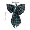 Christmas Sweet Retro Checkered Oversized Bow Ribbon Can Hang Large Bow Decorations For Party,Courtyard,Garden,Window Decoration