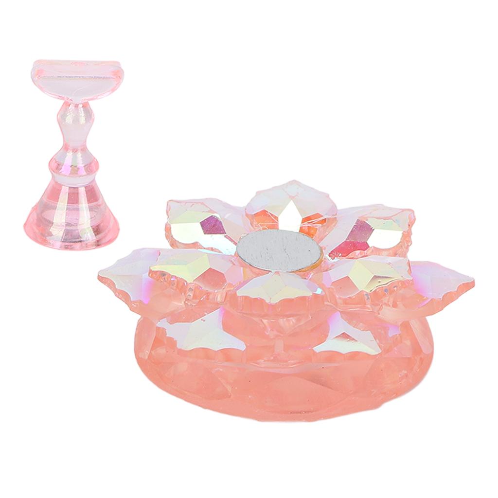 Nail Tips Stand Holder Magnetic Nail Practice Display Holder for False Nail Tip Manicure Tool