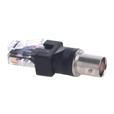 1 Adet Yüksek Kaliteli Siyah Konnektör Bnc Dişi Jak - Rj45 Erkek Fiş Rf Adaptör Koaksiyel Konnektör