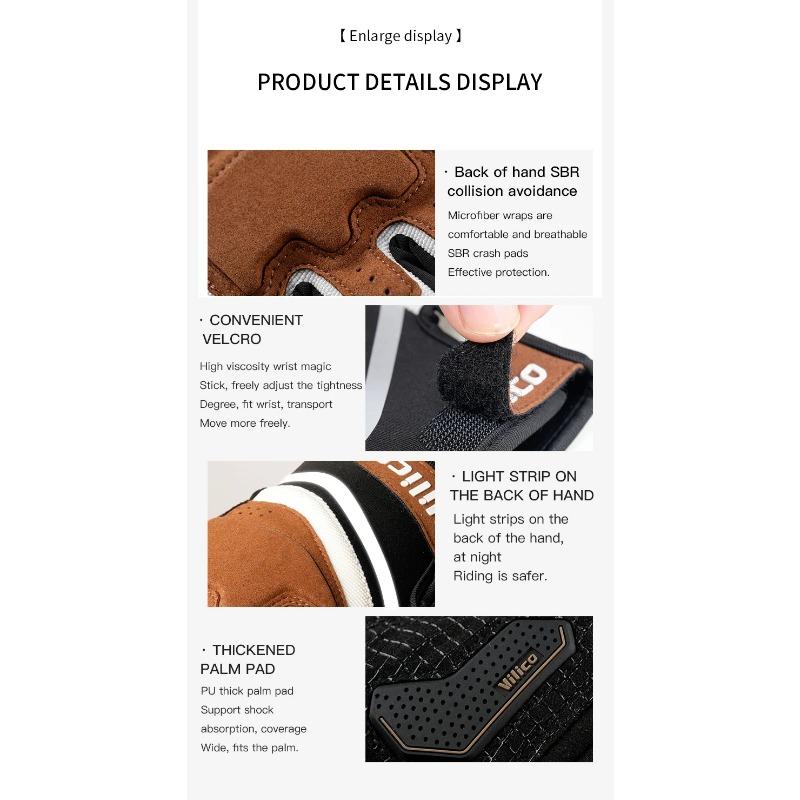 Professional Outdoor Cycling Wear-Resistant Microfiber Anti Slip Protection Multi Scene Universal Cycling Gloves