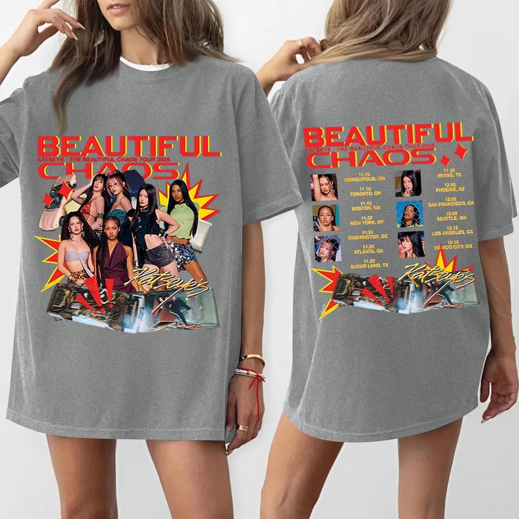 Women's Casual Fashion Round Neck Printed Short Sleeve T-Shirt Top