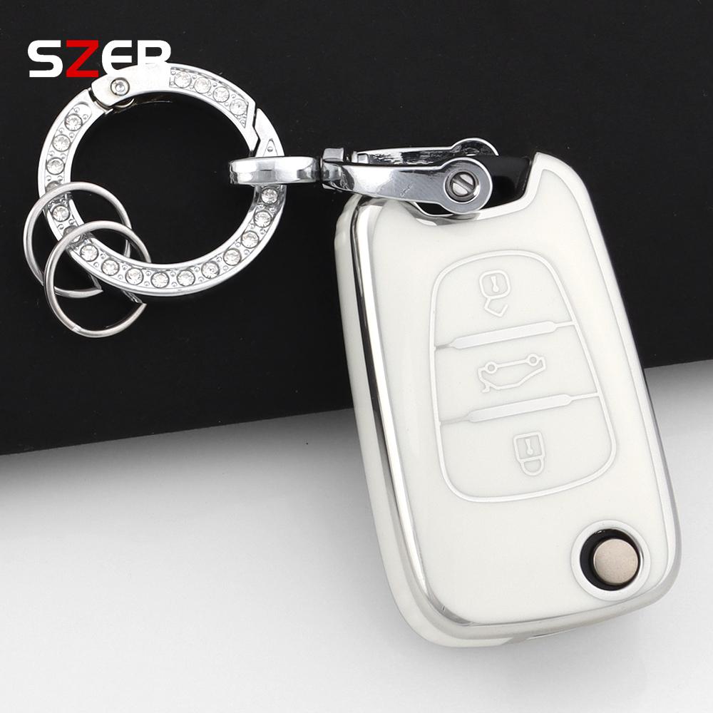 Tpu Car Key Case Cover For Hyundai I20 I30 Ix20 Ix25 Ix35 Elantra Accent For Kia Sportage Rio 3 Soul Optima Ceed Pro K5 K2 Pride