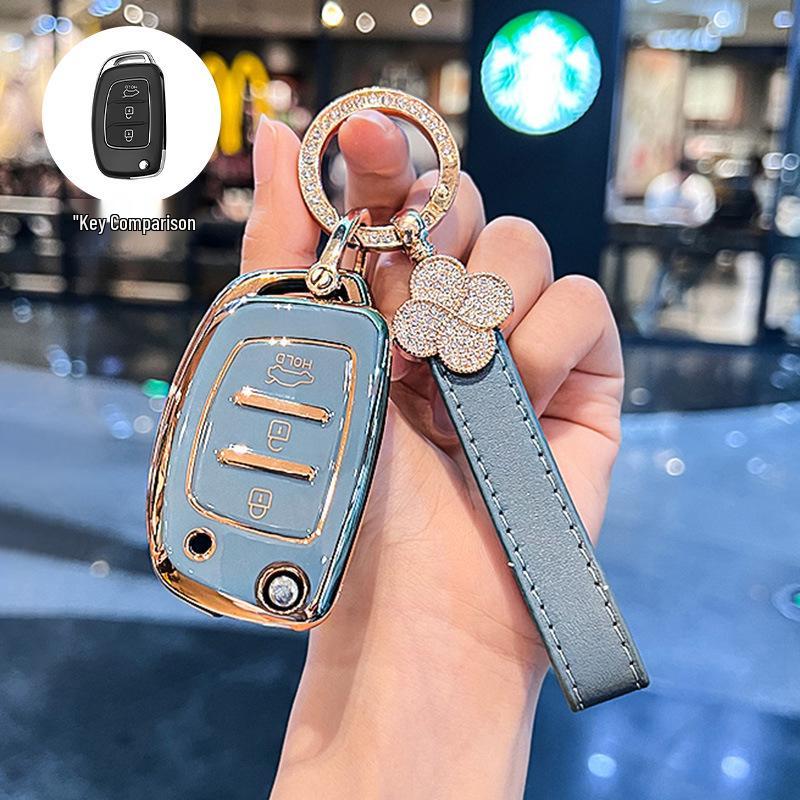 Beijing Hyundai Elantra, New Verna, Celesta Folding Key Cover for Women