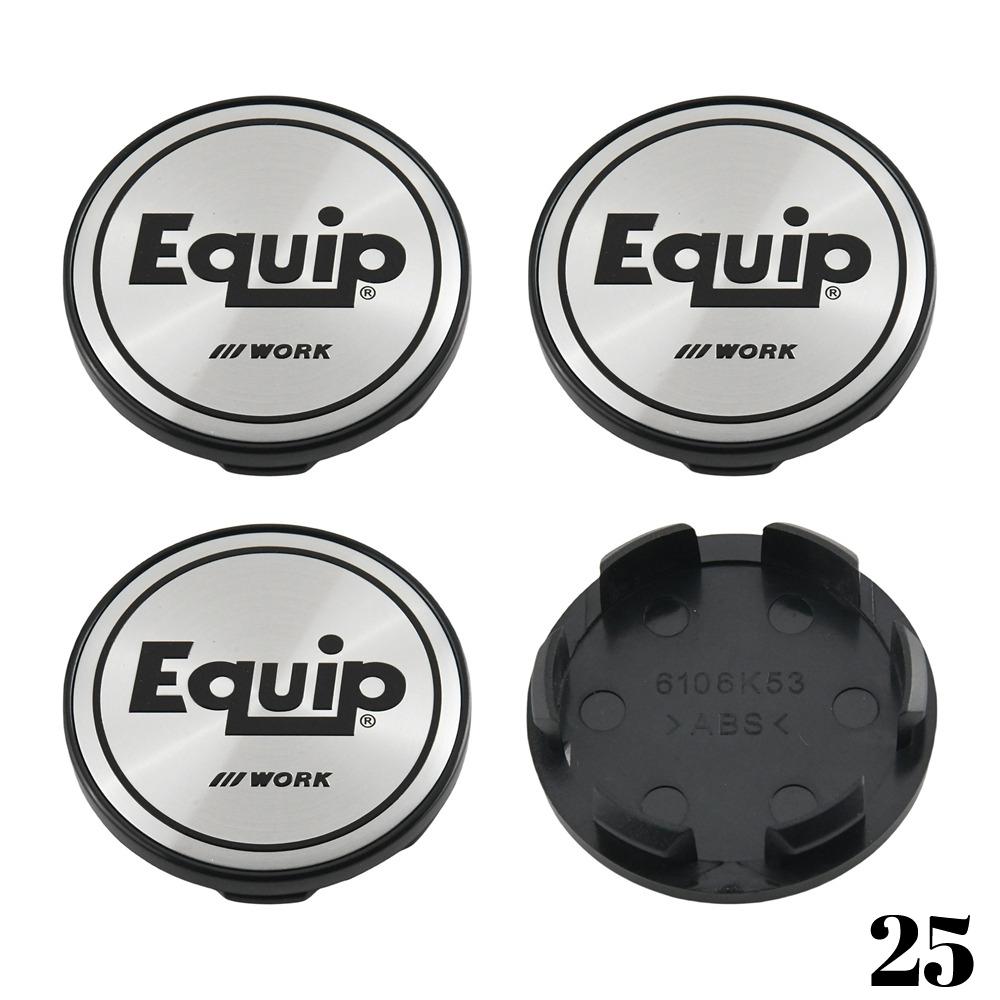 4PCS WORK Center Cap 53mm & 54mm Wheel Caps MEISTER VS EQUIP Emblem Wheel Cover Cap Hubcaps Car Rim Accessories