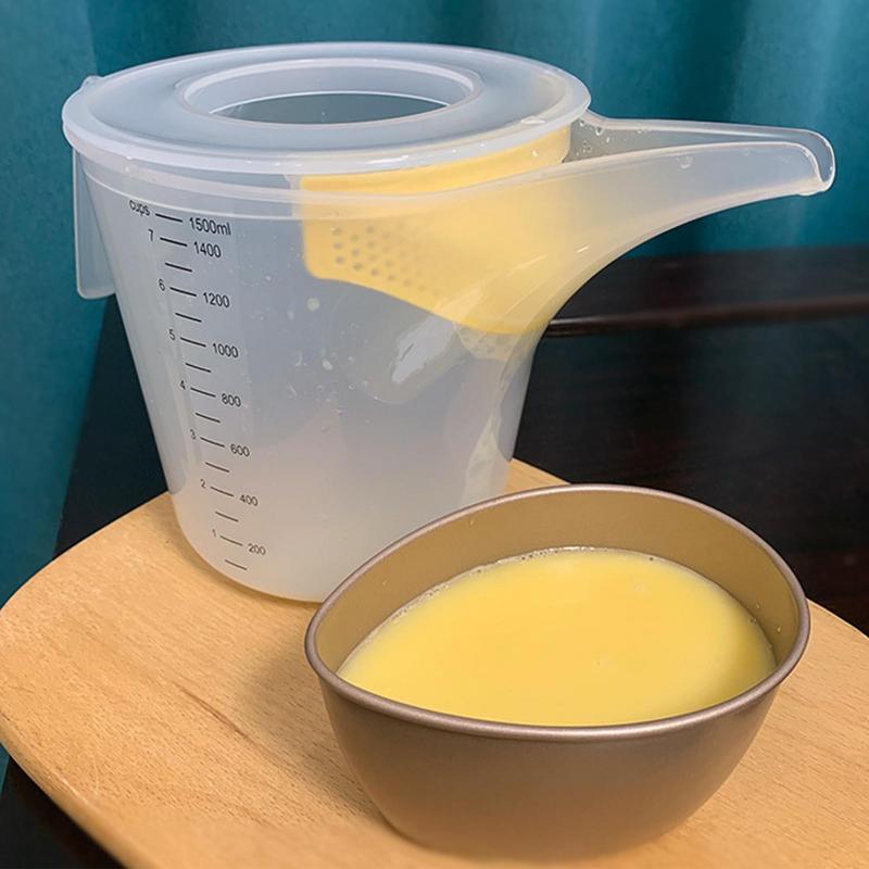1500ml Kitchen Baking Mixing Cup Liquid Measure Container Baking Tools Froth Filtering Measuring Cup Pastry Making Kitchen Tool