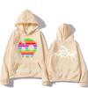 The Living Tombstone Rainbow Skull Hoodie The Living Tombstone Skull Humorous Graphic Sweatshirts Unisex Long Sleeve Pullovers
