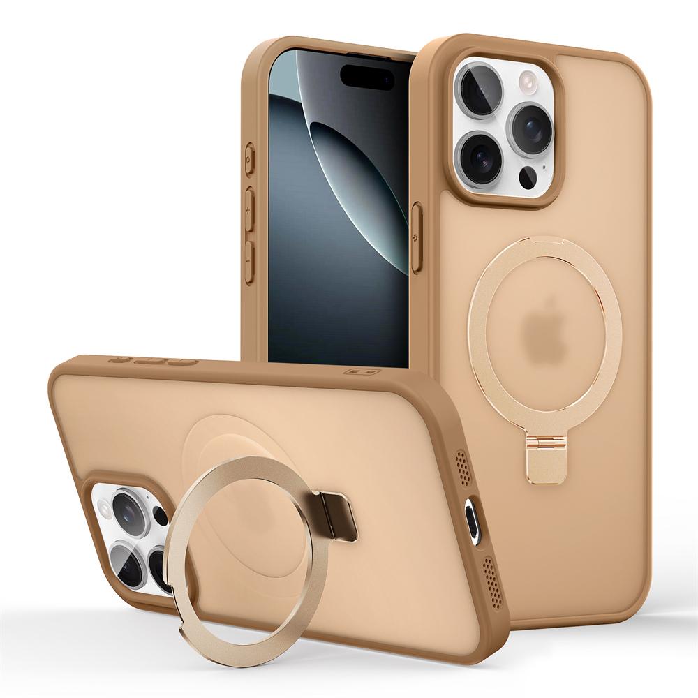 

Ударостійкий Магнітний Підставка-Ніжка Матовий Чохол Для iPhone 16 15 14 Plus 13 12 11 Pro Max Чохол З Тримачем Підставкою Обкладинка для Magsafe