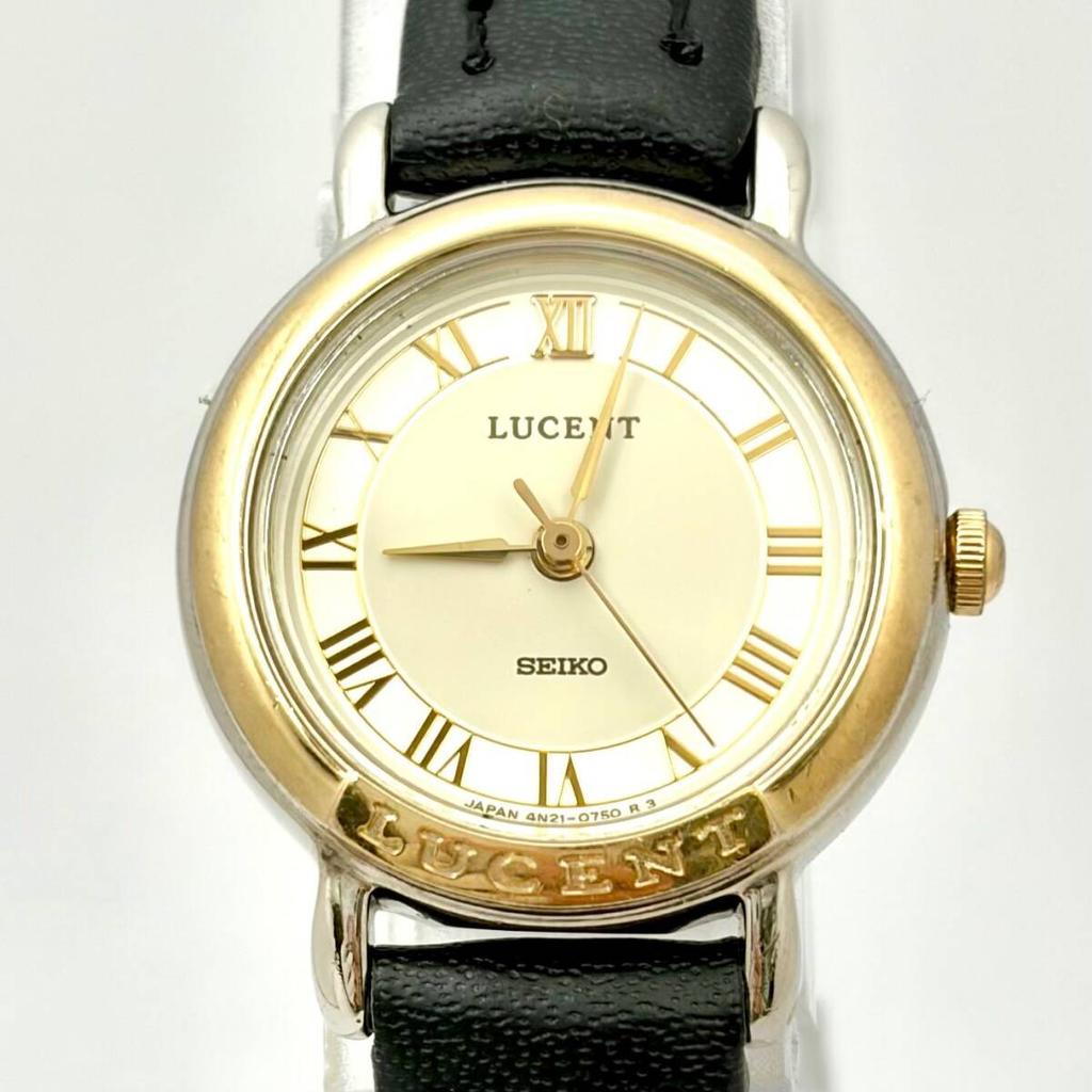 SEIKO Lucent Watch Roman 201366 New Strap [New Battery] Ladies' 4N21-0360