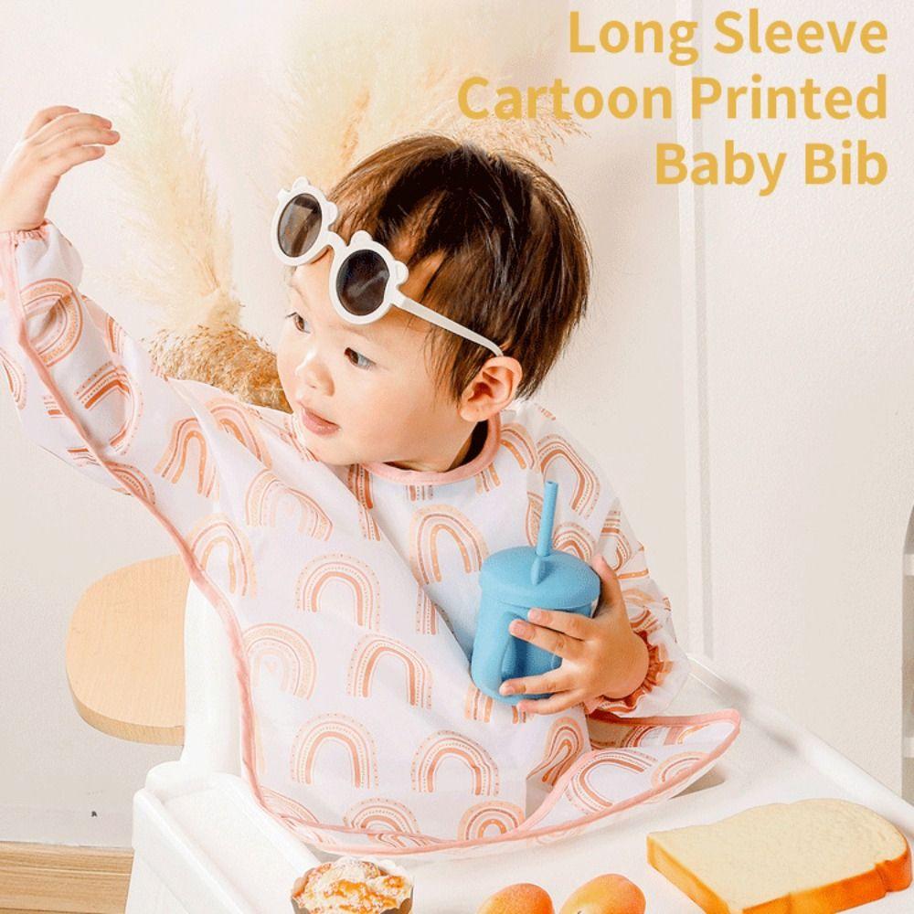 Cute Baby Feeding Bibs Cartoon Patterns Children Bibs For Self Feeding Baby 0-3 Year