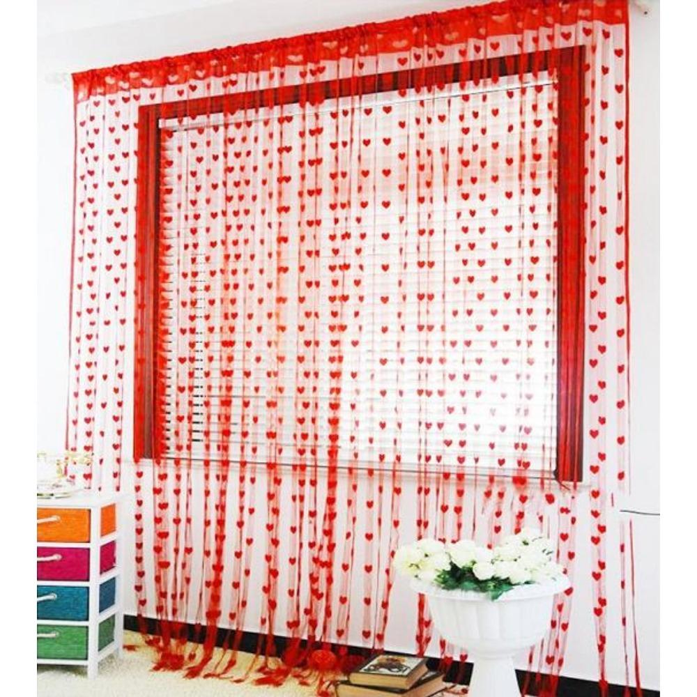 1шт 100*200см романтические сердечные занавески-струны для гостиной спальни занавески — фото 4