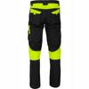 Men' Work Trousers To The Waist Black Yellow 270G/M2 Lahti Pro L40551 1 Pc