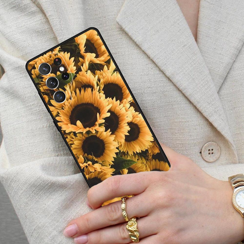 beautiful flower of sunflower flower Cell Phone Case for Samsung Galaxy S26 Ultra S25 S24 S23 S22 S21 S20 Note10 Cover