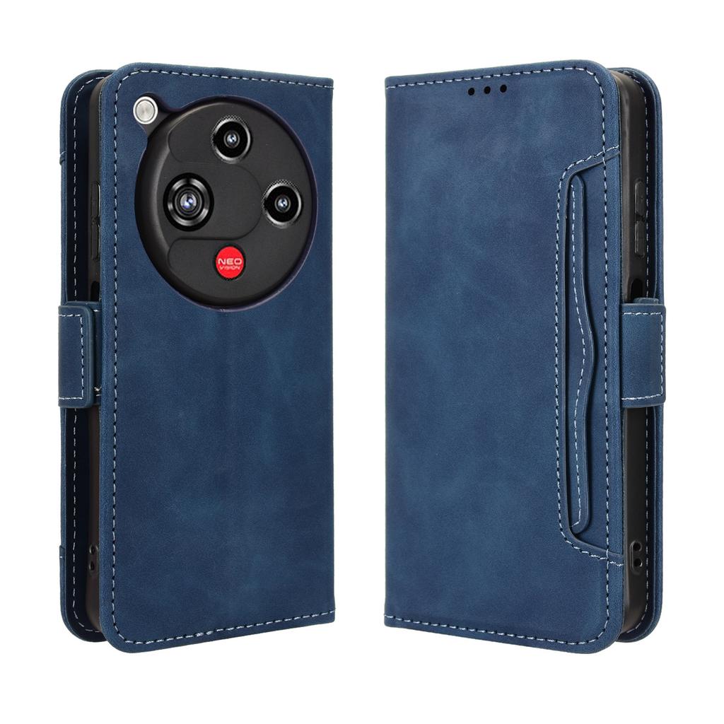For ZTE nubia Focus 2 5G Leather Case Phone Wallet Cover with Multiple Card Slots