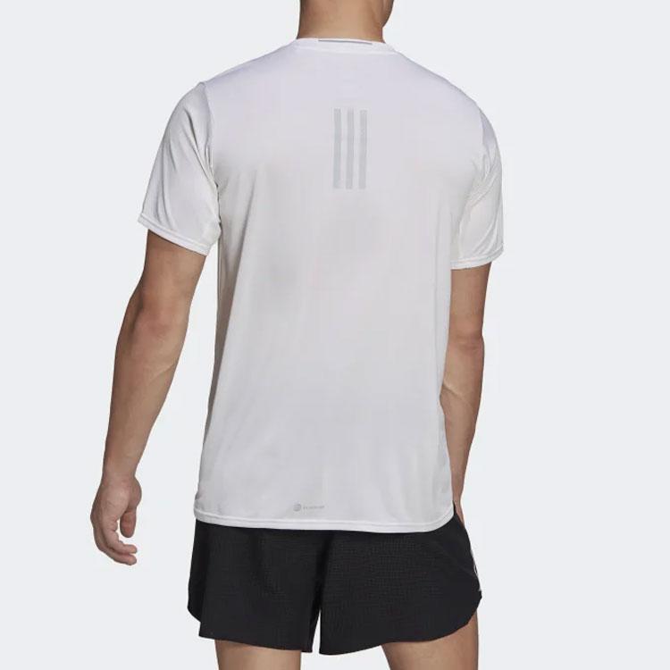 Adidas Running Sports Crew Neck Short Sleeve T-Shirt Men Tops White HC9826